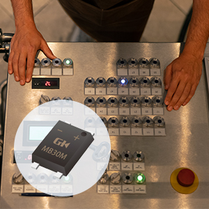 GK MB30M bridge rectifier in an industrial control panel